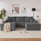 Weture 108” Modular Sectional Couches, Modern Modular U-Shape Sofa - Image 8