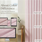 80 Inch Light Pink Pinch Pleated Semi Sheer Curtains 40x80 2 Panels Set | - Image 4