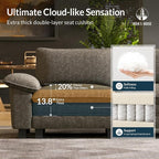 HERA'S HOUSE 124" Modular Sectional Sofa, Oversized L Shaped Couches - Image 6