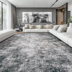 Aelenmu 10x14 Area Rugs for Living Room Dining Room Washable Black | Soft - Image 2