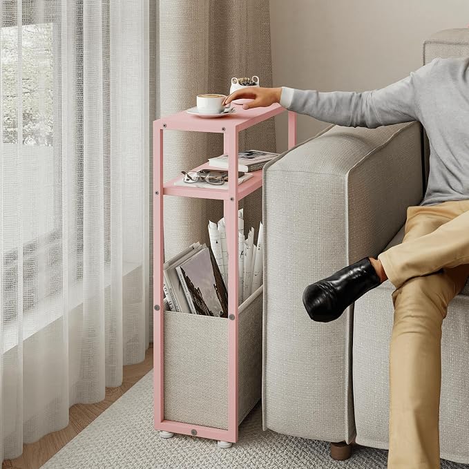 Leomonio Narrow Side Table, Slim End Tables - Image 5
