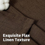 YoungsTex Short Linen Curtains 45 Inch Length - Image 5