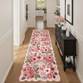 DUKINO 2x10 Runner Rug for Hallway, Washable Kitchen Rug Non Slip, Low Pile by DUKINO