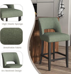 VKNOW Bar Stools Set of 2, Modern Counter Stools - Image 8