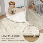 3x4 Rugs for Entryway, Washable Area Rug, Neutral Rug, Stain Resistant Indoor - Image 6