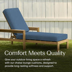 Honeycomb Outdoor Chaise Lounge Cushion - Image 3