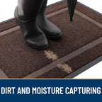 OLANLY Front Door Mat Outside 71x47, All-Season Heavy-Duty Rubber Doormat | - Image 5