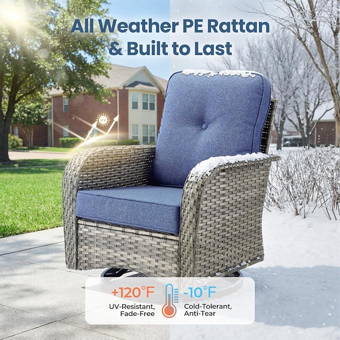 Weaxty Wicker Patio Furniture Set - Image 8