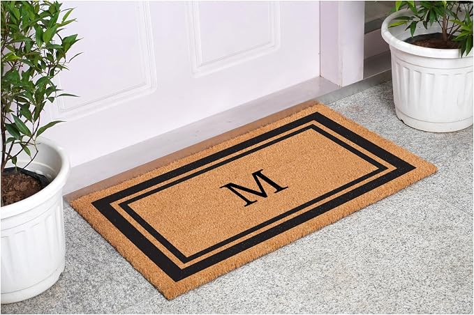 Calloway Mills 152962436M Black Border 24" x 36" Monogram Doormat - Image 2