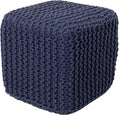 REDEARTH Square Hand Knitted Pouf by REDEARTH