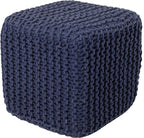 REDEARTH Square Hand Knitted Pouf by REDEARTH