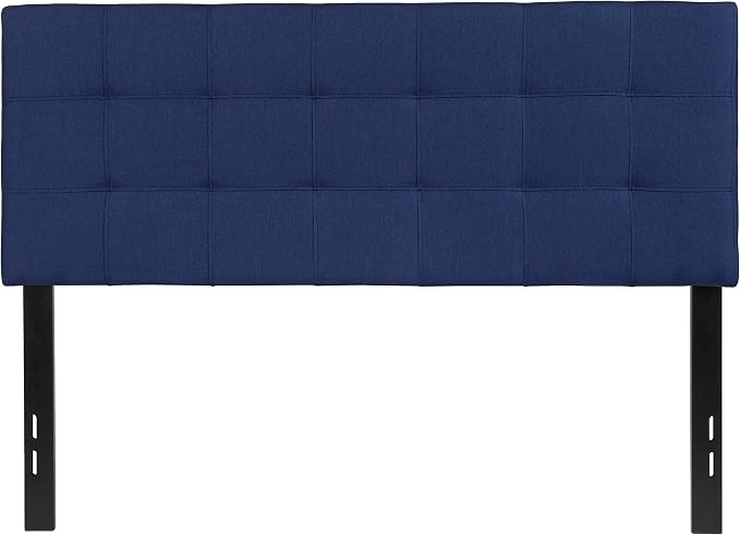 Flash Furniture Bedford Tufted Upholstered Full Size Headboard in Navy Fabric - Image 8