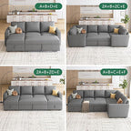 HONBAY Single Seat for Modular Sectional Sleeper Sofa - Image 6