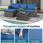 SUNLEI Small Outdoor Sofa Patio Furniture Set - Image 5
