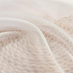 Ivory Sheer Curtains 90 Inches Long 2 Panels - Image 2