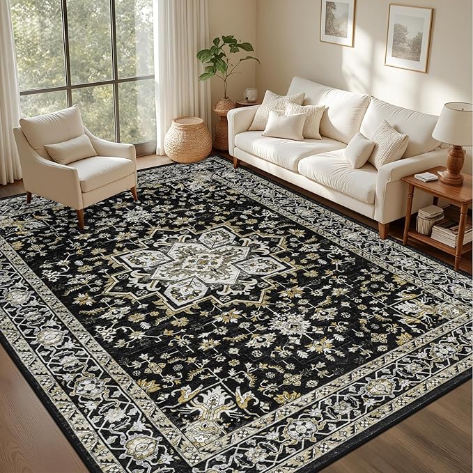 6x9 Area Rugs Living Room: Washable Rug by EXPEDIX