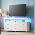 Huuger LED TV Stand for Bedroom, 47 Inch Dresser TV Stand for 43, 55 Inch TV by Huuger