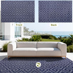 SAND MINE Reversible Mats, Plastic Straw Rug, Modern Area Rug, Large Floor Mat - Image 3