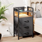 Lazzanto Night Stand Bedside Charger Bedroom - Image 2