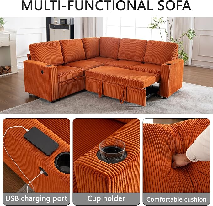 Modular Sectional Sleeper Sofa - Image 7