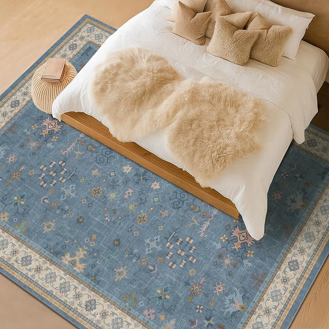 Blue Big Rugs for Living Room - Image 9