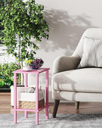 TUTOTAK End Table with Charging Station, Small Side Table with Outlets - Image 5