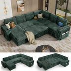 Vipbear 111" Modular Sectional Sleeper Sofa by VipbearLiving