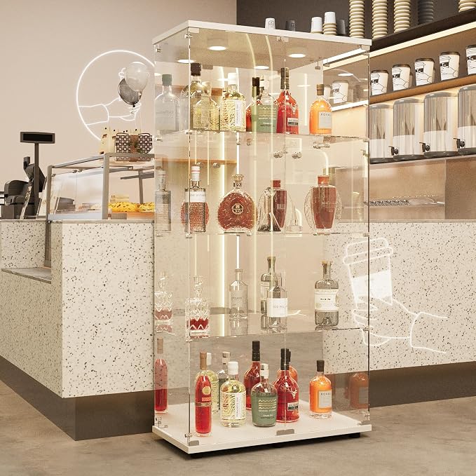 LFT HUIMEI2Y Glass Display Cabinet 4-Shelf - Image 9