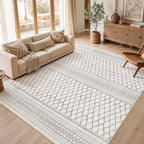 cotiled Boho 8x10 Area Rugs for Living Room: Large Moroccan Washable Rug | by COTILED
