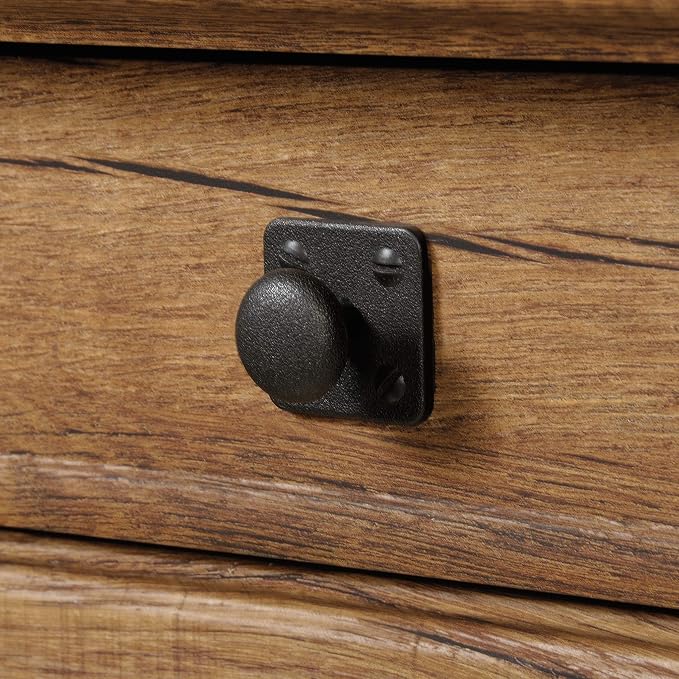 Sauder Palladia Executive Desk, 29.5"D x 65.1"W x 29.61"H, Vintage Oak finish - Image 10