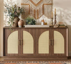 FORTUNETEC 63" Sideboard Buffet Cabinet by FORTUNETEC