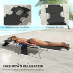 Outsunny Chaise Lounge Chair Outdoor Set of 2 - Image 5