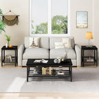 AWQM Coffee Table Set of 3, Industrial Coffee Table - Image 4