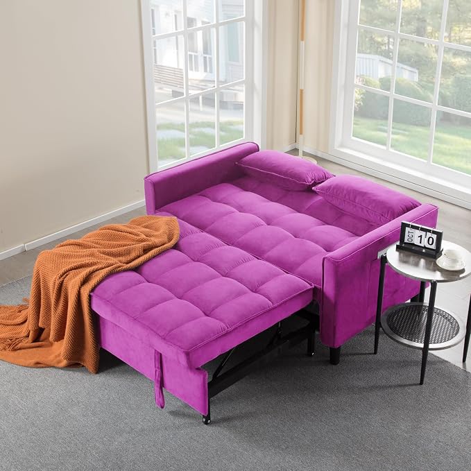 3 in 1 Convertible Sofa Bed, Love Seat Sleeper Bed - Image 4