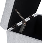 Adeco 18-inch Linen Storage Ottoman - Image 8