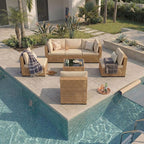 KIGOTY 7-Piece Patio Furniture Set, All-Weather PE Rattan Outdoor Sectional Sofa - Image 5