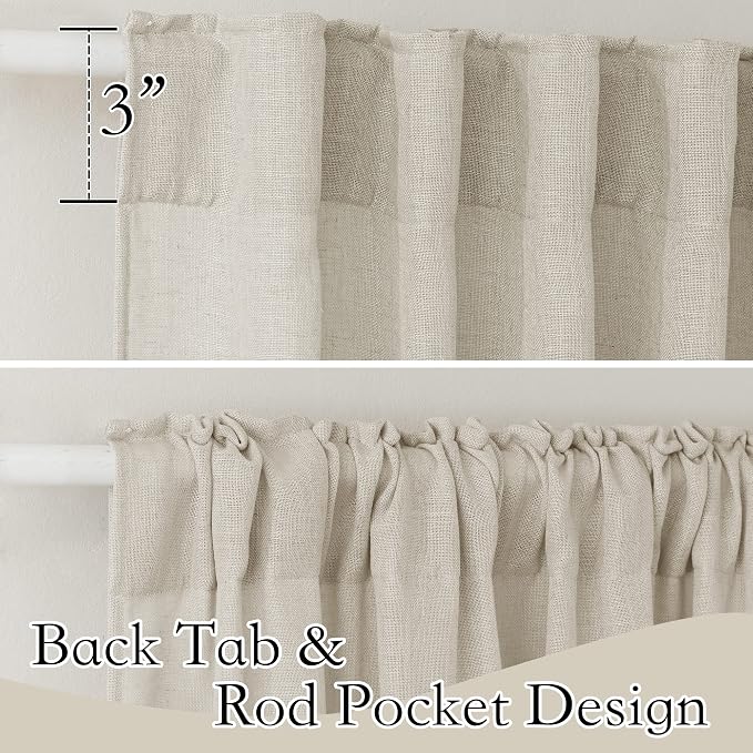RYB HOME Semi Sheer Curtains - Image 2