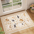 DUKINO 2x3 Bathroom Rugs, Washable Dog Kitchen Rug Non Slip, Stain Resistant by DUKINO