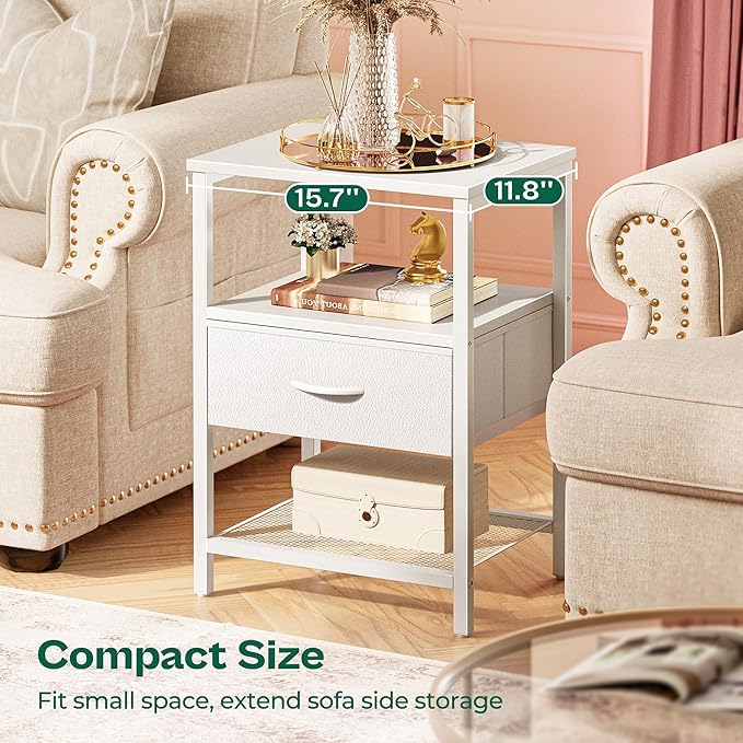 Huuger Nightstand Set of 2, Night Stand - Image 5