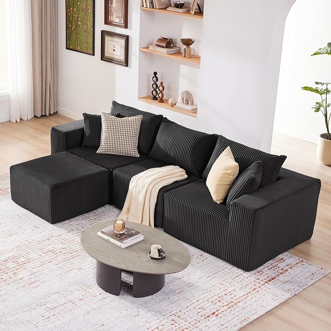 Weture 107.4" Cloud Couch Sectional, Modular Sofa - Image 4
