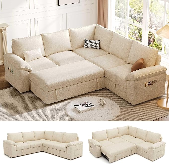 85 Inch Modular Sectional Sofa by Unknown
