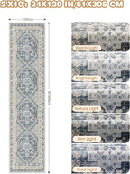 Runner Rug 2x10, Washable Rugs for Entryway Rug, Bathroom Bedroom - Image 2