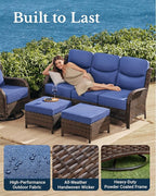 HILLGA Luxury High Back Patio Furniture Set - Image 6