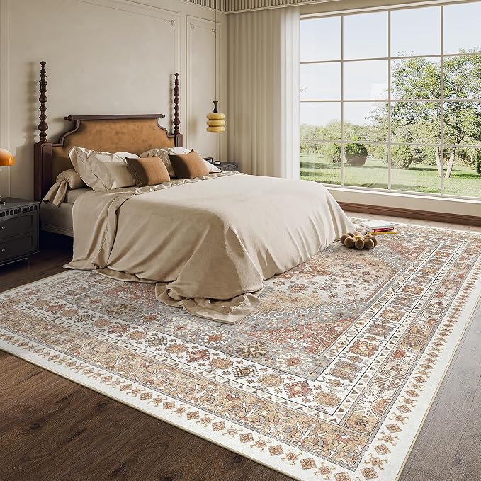 10x12 Area Rugs for Living Room, Large Washable Rug, Dining Room, Low Pile - Image 8