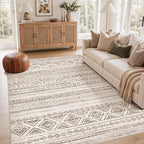 cotiled Boho 5x8 Area Rugs for Living Room: Soft Moroccan Washable Rug | Solve by COTILED