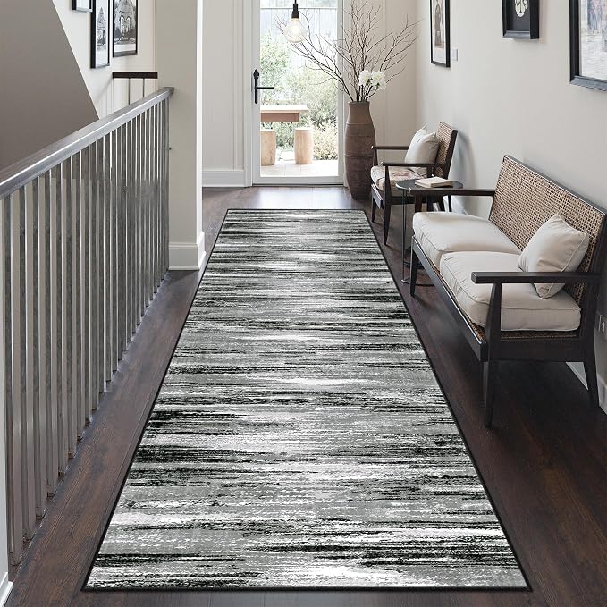2'6 x 8' Runner Rug Non Slip, Washable Kitchen Rugs, Nursery Room, Soft Runner - Image 4