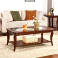 LEEMTORIG Vintage Glass Top Coffee Table by LEEMTORIG