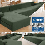 ZNSAYOTX Sectional Couch Covers, Stretch Jacquard Slipcovers - Image 2