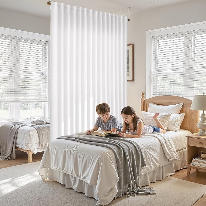 Extra Wide 100x96 Inch Linen Curtains - Image 8