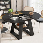 43.3in-59in Extendable Round Dining Table - Image 3